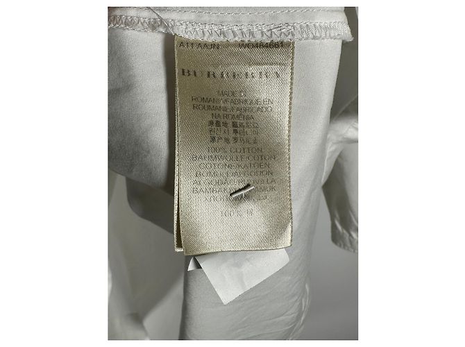 Camisa de bib de algodón popelín BURBERRY BRIT Blanco - vista 8