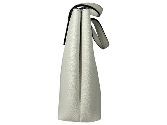Borsa a tracolla mini in pelle Gancini bianca di Salvatore Ferragamo Bianco - vista 10