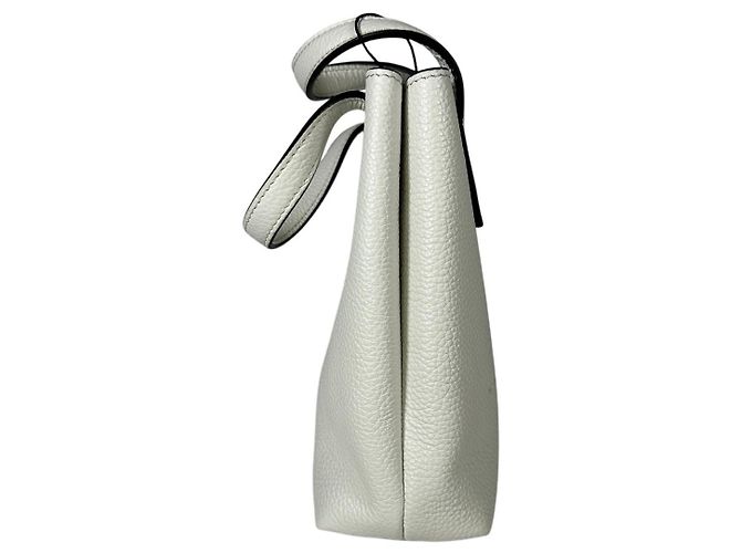 Borsa a tracolla mini in pelle Gancini bianca di Salvatore Ferragamo Bianco - vista 11