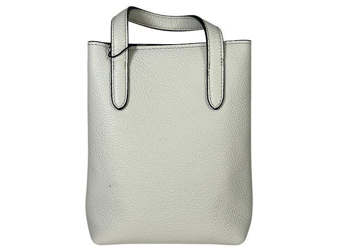 Borsa a tracolla mini in pelle Gancini bianca di Salvatore Ferragamo Bianco - vista 4