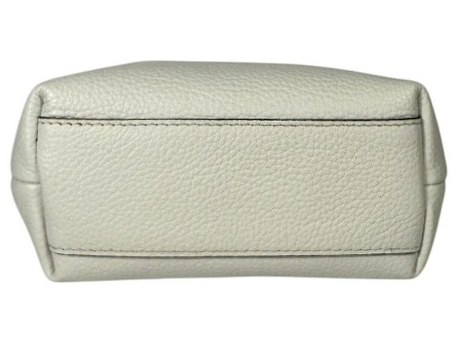 Borsa a tracolla mini in pelle Gancini bianca di Salvatore Ferragamo Bianco - vista 7