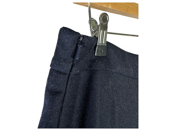 Falda midi A-line de mezcla de lana MAX MARA Azul - vista 2