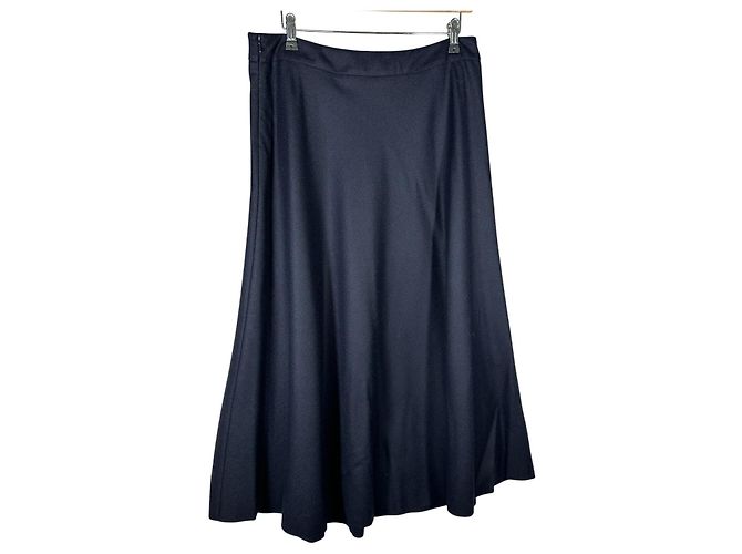 Falda midi A-line de mezcla de lana MAX MARA Azul - vista 3