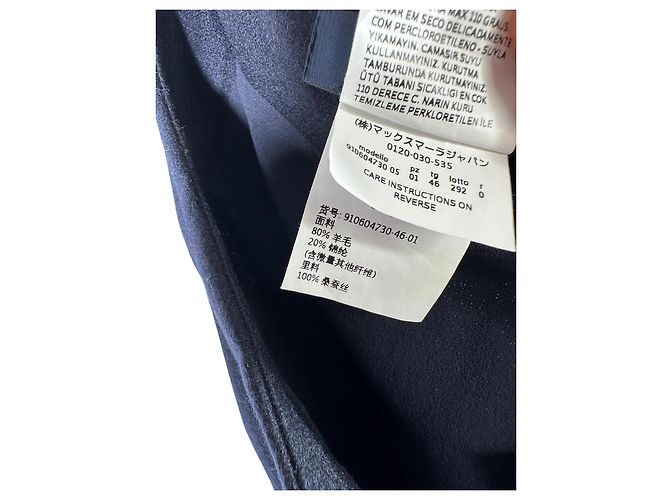 Falda midi A-line de mezcla de lana MAX MARA Azul - vista 6