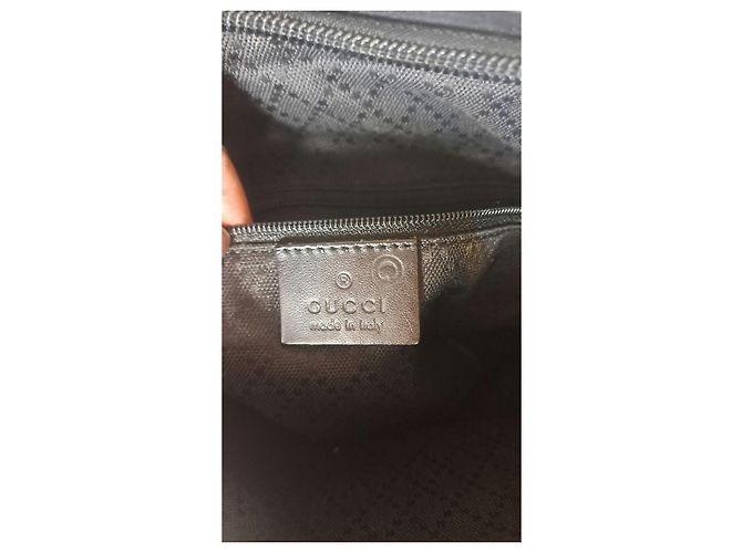 Gucci Miss GG Schultertasche Schwarz Canvas und Leder - Ansicht 10