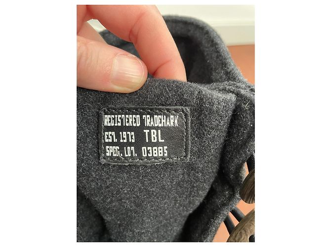 Botas Timberland 6 polegadas em couro preto e lã cinza escuro Cinza antracite - vista 10