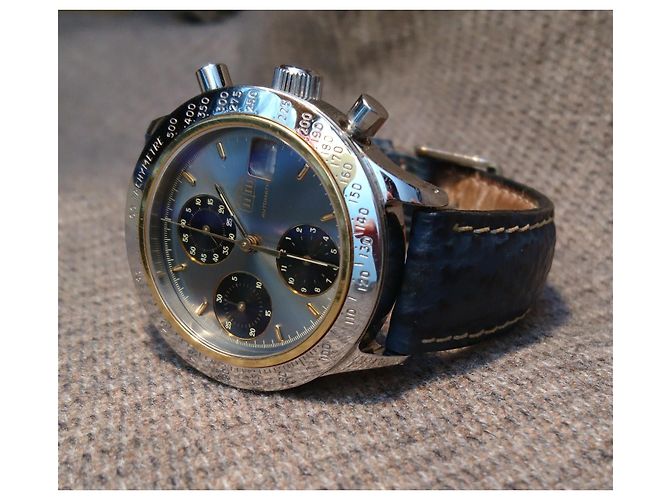 Autre Marque Stefan Johansson Automatic Chronograph Blu Grigio - vista 11