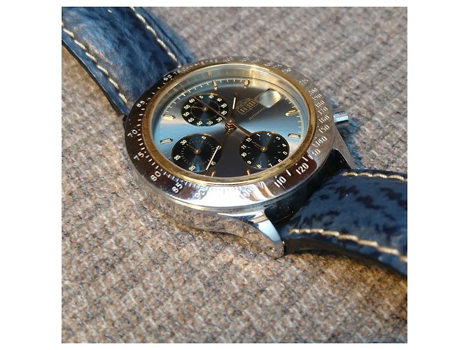 Autre Marque Stefan Johansson Automatic Chronograph Blu Grigio - vista 12