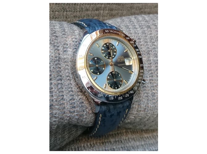 Autre Marque Stefan Johansson Automatic Chronograph Blu Grigio - vista 13