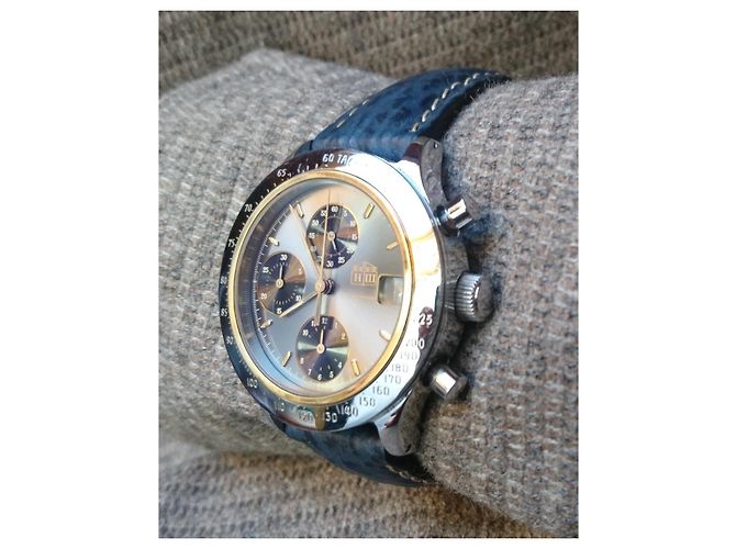 Autre Marque Stefan Johansson Automatic Chronograph Blu Grigio - vista 3