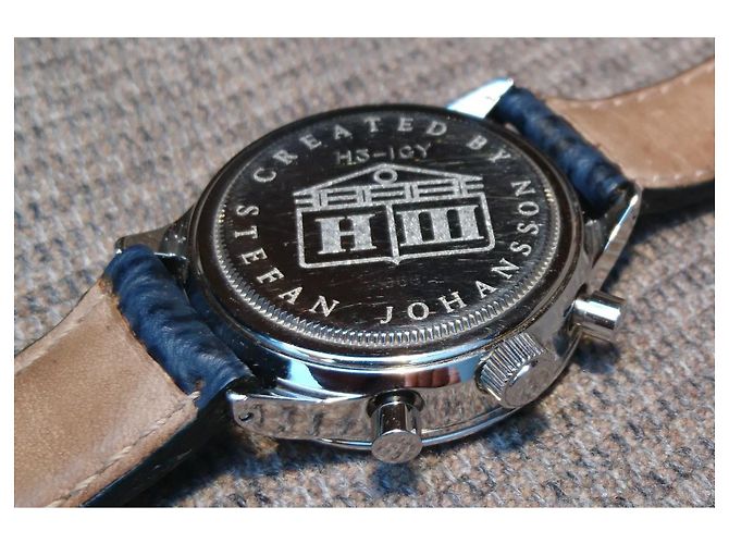 Autre Marque Stefan Johansson Automatic Chronograph Blu Grigio - vista 4