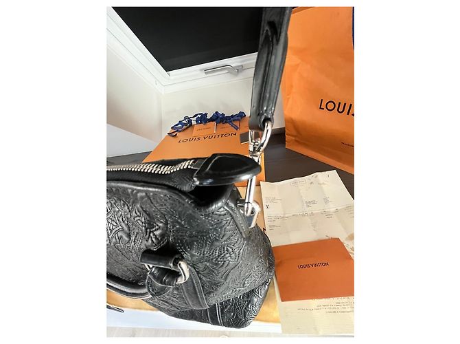 Borsa a mano Louis Vuitton Antheia in pelle nera Nero - vista 5