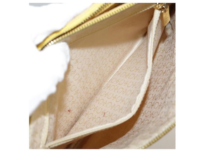 Céline Borsa a spalla in tela Macadam Celine C gialla Auth 103245 Giallo - vista 22
