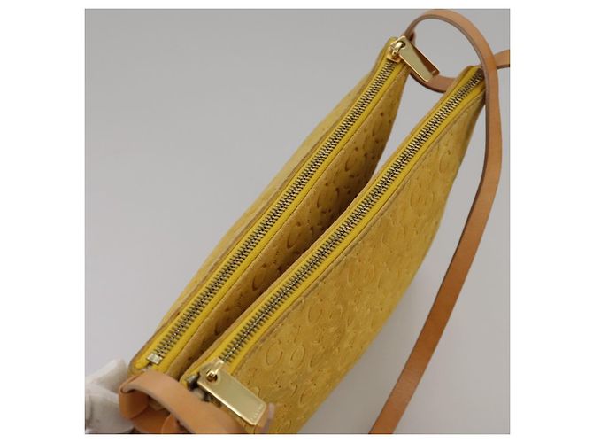 Céline Borsa a spalla in tela Macadam Celine C gialla Auth 103245 Giallo - vista 6
