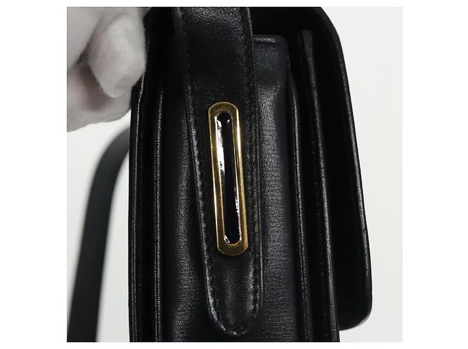 Borsa a Spalla GUCCI in Pelle Blu Navy Oro Auth yk16077 D'oro - vista 19