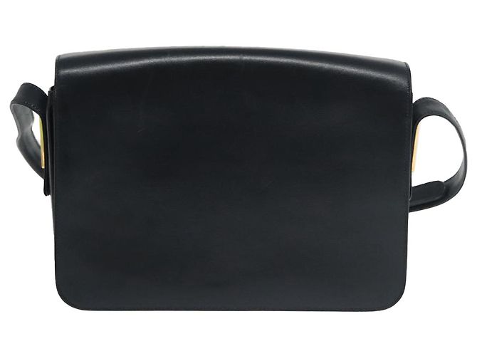 Borsa a Spalla GUCCI in Pelle Blu Navy Oro Auth yk16077 D'oro - vista 2