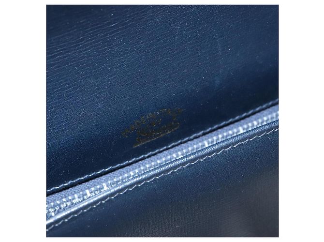 Borsa a Spalla GUCCI in Pelle Blu Navy Oro Auth yk16077 D'oro - vista 20