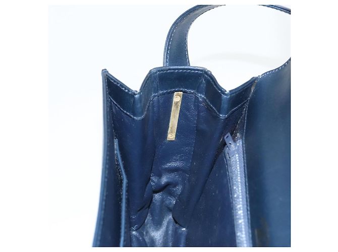 Borsa a Spalla GUCCI in Pelle Blu Navy Oro Auth yk16077 D'oro - vista 22