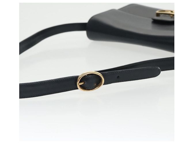 Borsa a Spalla GUCCI in Pelle Blu Navy Oro Auth yk16077 D'oro - vista 7