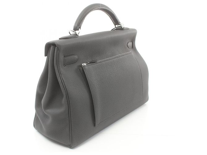 Hermès Sac à main Hermes Maxi Kelly 42 Togo Gris - vue 2
