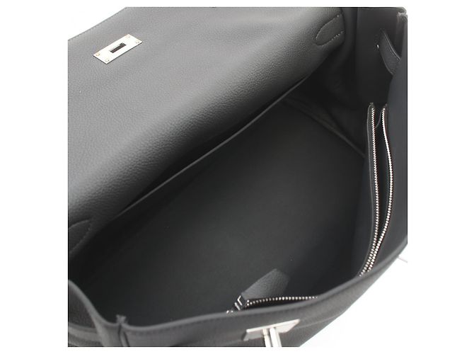 Hermès Sac à main Hermes Maxi Kelly 42 Togo Gris - vue 3