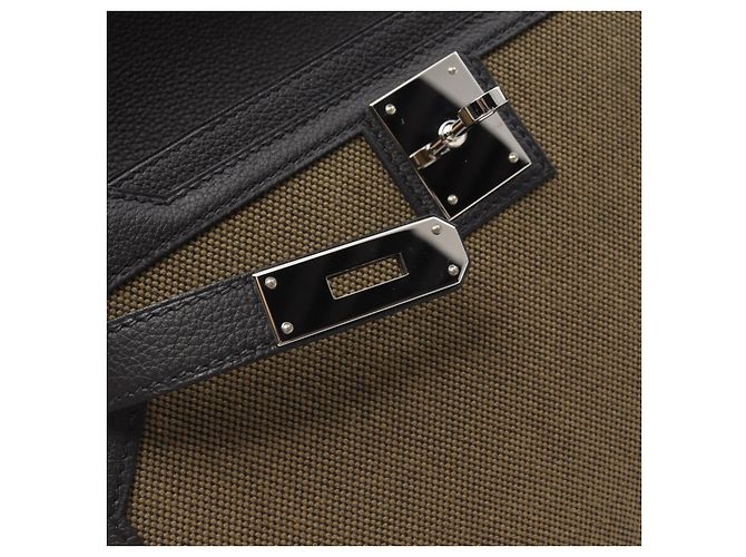Sac à main Kelly Depeche 25 d'Hermès Vert - vue 7