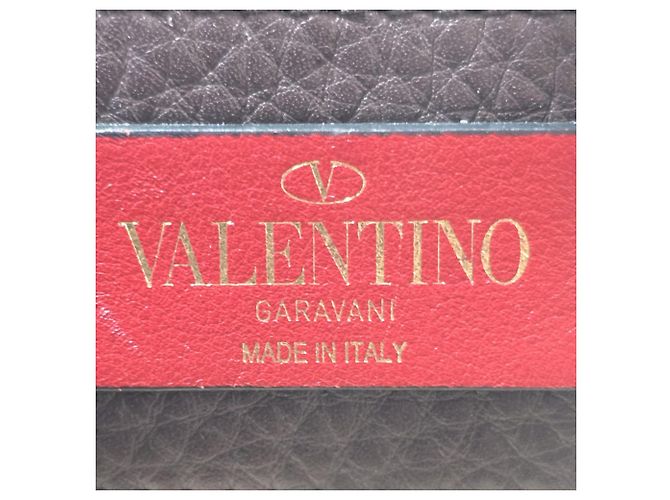 Valentino Garavani Bolso de mano Valentino Medium Joylock en cuero burdeos Roja - vista 11