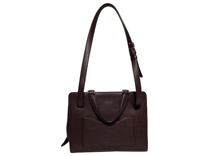 Valentino Garavani Bolso de mano Valentino Medium Joylock en cuero burdeos Roja - vista 2