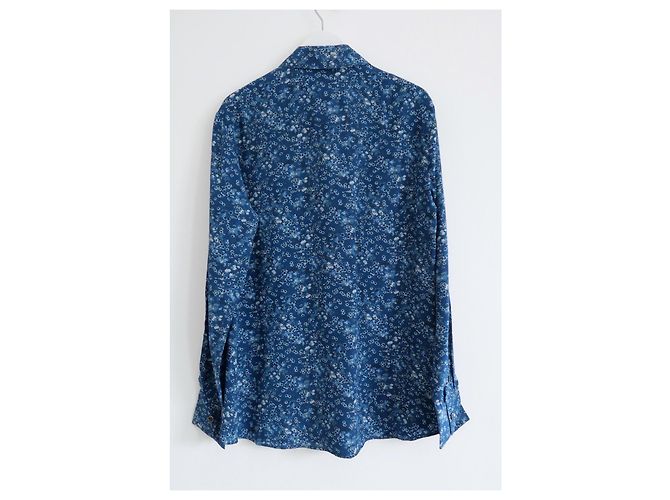Camisa de seda azul con estampado batik Altuzarra - vista 3