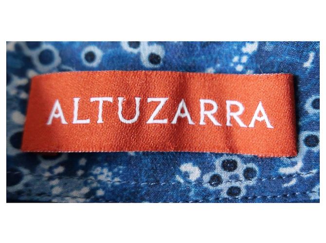 Camisa de seda azul con estampado batik Altuzarra - vista 5