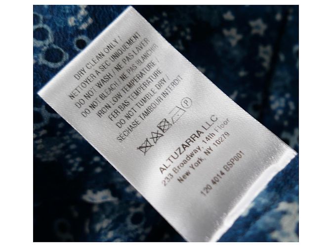 Camisa de seda azul con estampado batik Altuzarra - vista 7
