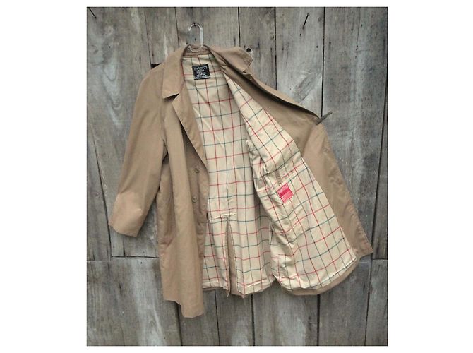 Burberry Regenmantel Beige Baumwolle Polyester XL - Ansicht 4