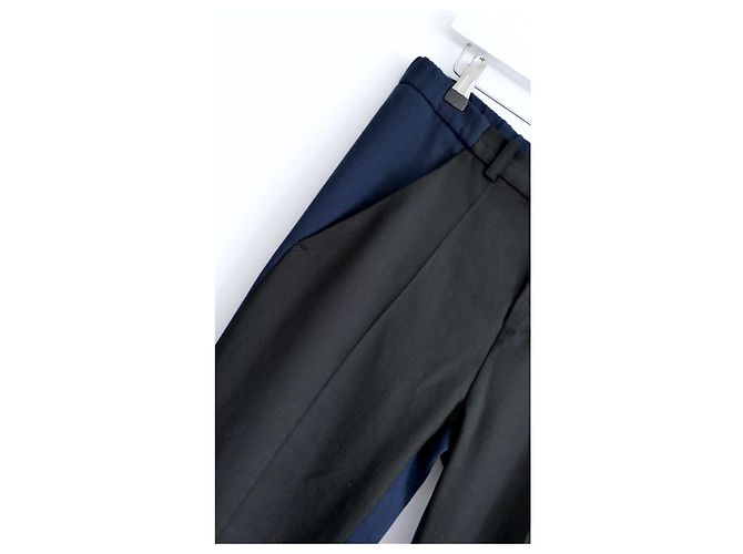 Pantaloni Margiela MM6 neri e blu Nero Blu navy - vista 2