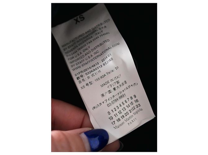 Pantaloni Margiela MM6 neri e blu Nero Blu navy - vista 7