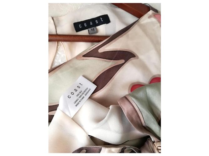 Top in seta Coast Beige - vista 4