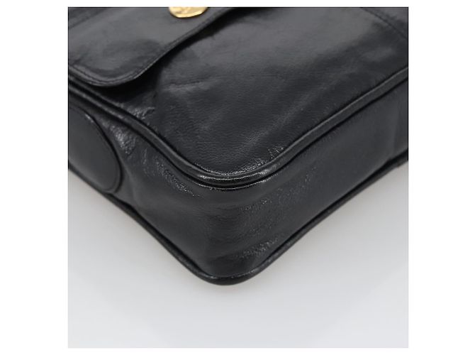 Céline Borsa a Spalla CELINE in Pelle Nera Oro Auth 103691 Nero D'oro - vista 14
