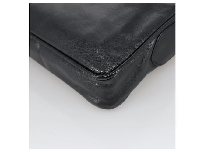 Céline Borsa a Spalla CELINE in Pelle Nera Oro Auth 103691 Nero D'oro - vista 15