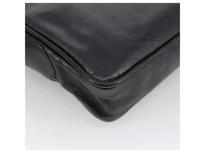 Céline Borsa a Spalla CELINE in Pelle Nera Oro Auth 103691 Nero D'oro - vista 16
