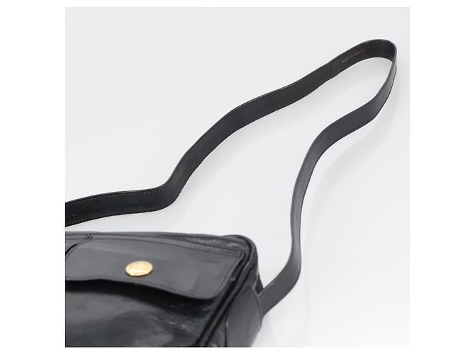 Céline Borsa a Spalla CELINE in Pelle Nera Oro Auth 103691 Nero D'oro - vista 8