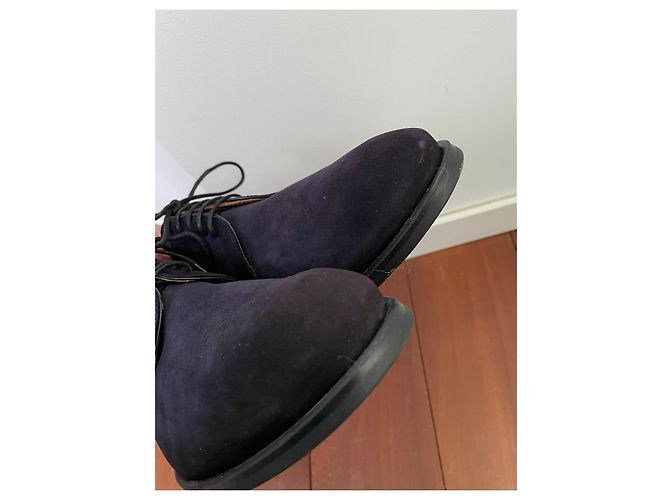Autre Marque Magnanni Scarpe stringate in camoscio blu navy 41 - vista 6