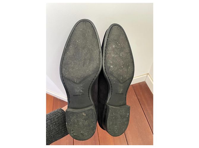 Autre Marque Magnanni Scarpe stringate in camoscio blu navy 41 - vista 9