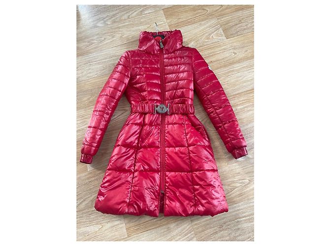 Chaqueta de Plumas Moncler Roja Mujer S - vista 2