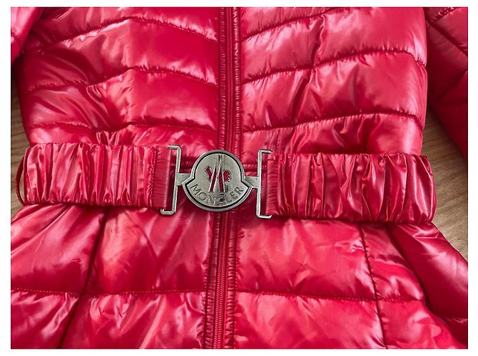 Chaqueta de Plumas Moncler Roja Mujer S - vista 3