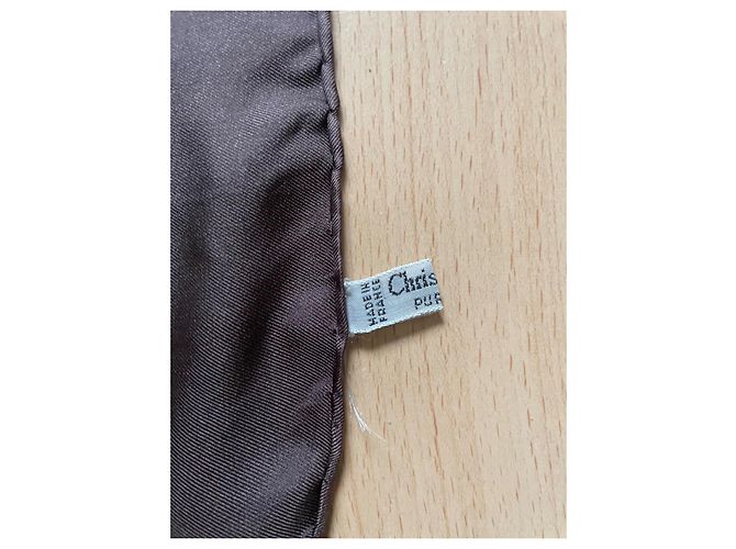 Dior Oblique Monogram Maxi Schal Braun Seide - Ansicht 6