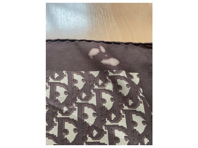Dior Oblique Monogram Maxi Schal Braun Seide - Ansicht 8