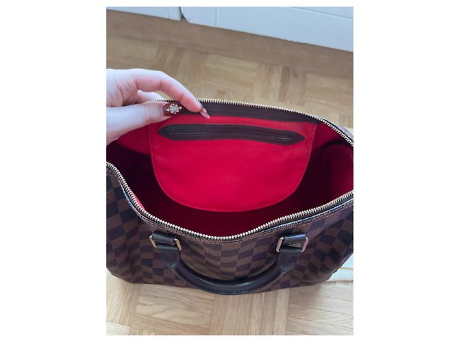 Louis Vuitton speedy 35 damier ebano Marrone chiaro Marrone scuro - vista 4