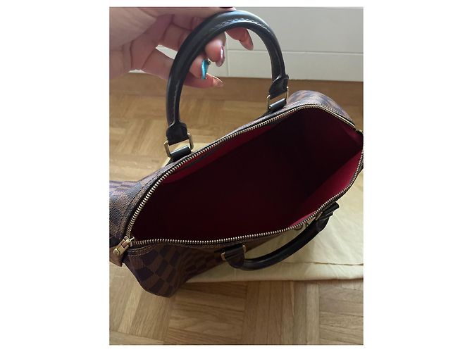 Louis Vuitton speedy 35 damier ebano Marrone chiaro Marrone scuro - vista 5