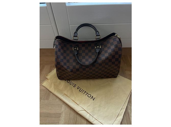 Louis Vuitton speedy 35 damier ebano Marrone chiaro Marrone scuro - vista 7
