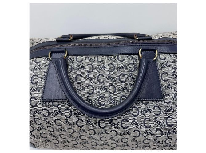 Céline Borsa da viaggio Boston Celine Horse Carriage Blu navy - vista 5