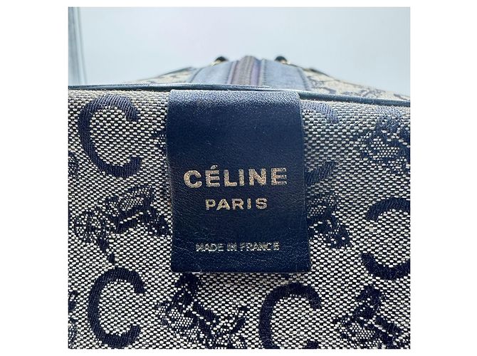 Céline Borsa da viaggio Boston Celine Horse Carriage Blu navy - vista 9